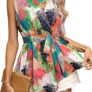 Womans XL sleveless blouse never worn